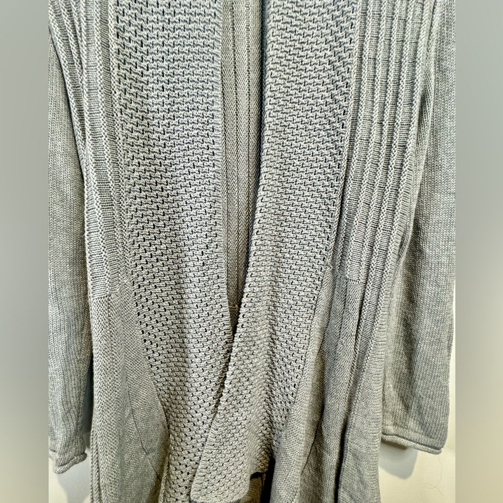 STUDIO WORKS | Open-Front|Textured|Knit Pattern Cardigan - Picture 6 of 10